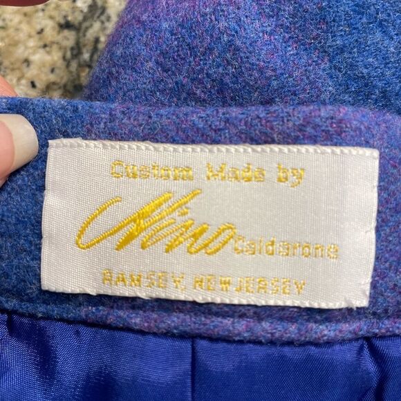 TRIONA vintage wool suit - Donegal Ireland in blue/purple plaid - Picture 4 of 11